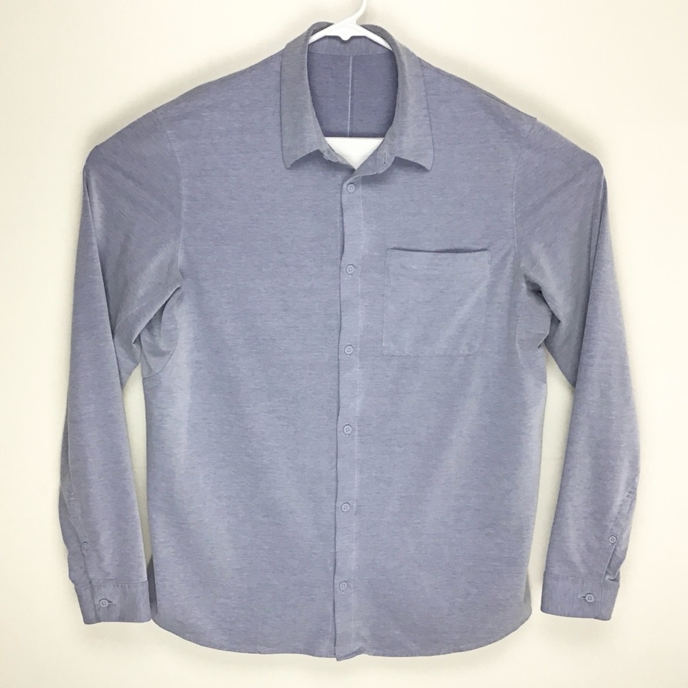Lululemon men’s long sleeve button up shirt large